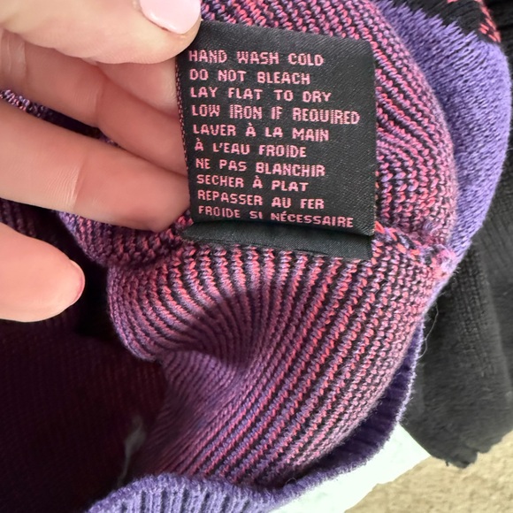 Vintage Betsey Johnson Pterodactyl Dinosaur 80s Punk Rare Sweater Dress Sz L - Picture 9 of 9